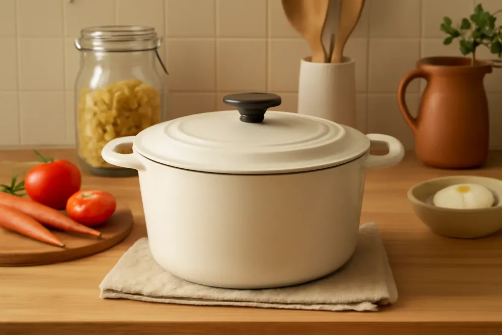 Photo illustrating enameled dutch oven buying guide