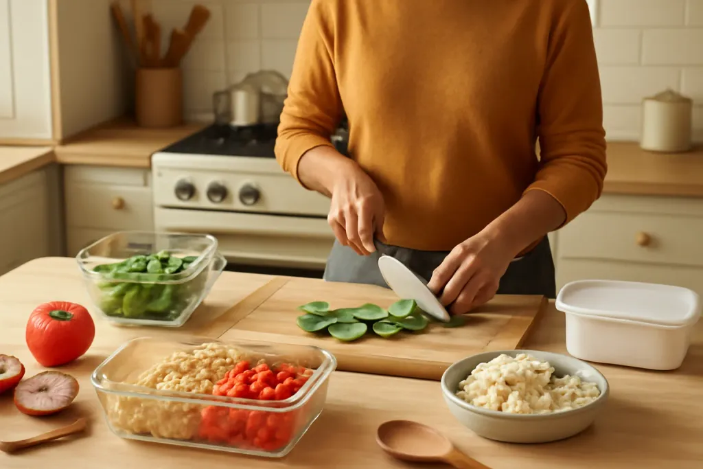 A second photo showing a related step or detail for weekly meal prep routine