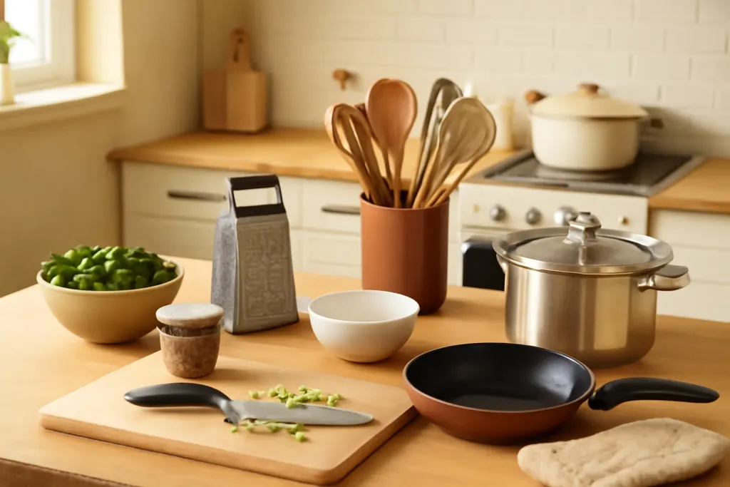 Photo illustrating kitchen gifts for a beginner cook