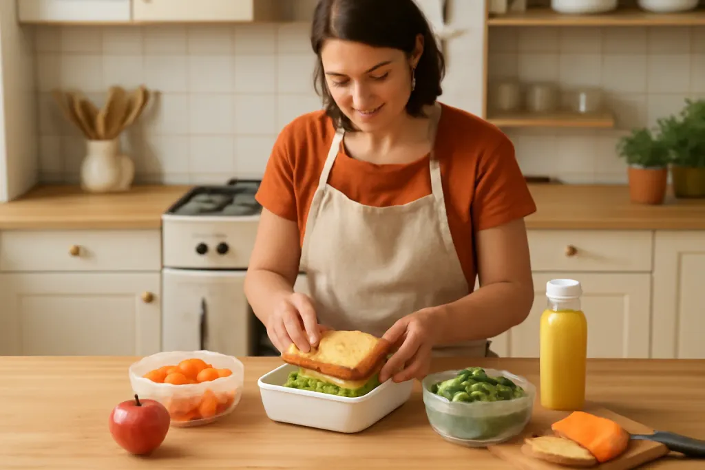 Photo illustrating school lunches kids will eat