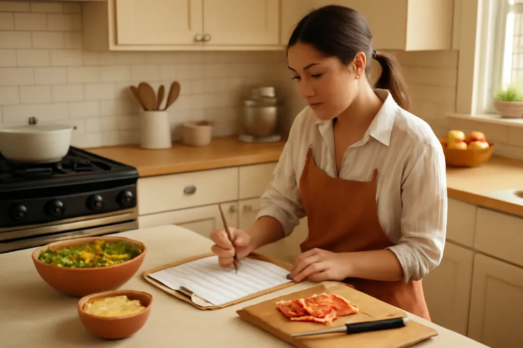 A second photo showing a related step or detail for weekly dinner rotation plan
