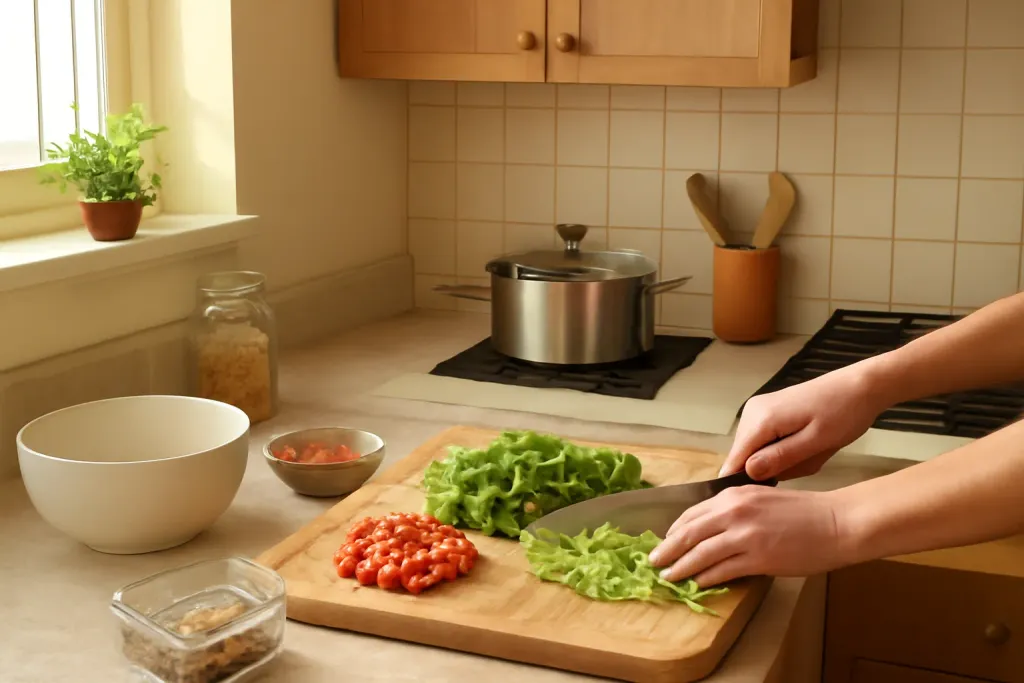 Photo illustrating reduce kitchen clutter