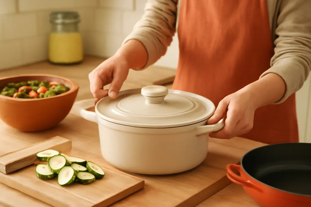 Photo illustrating ovenproof cookware guide
